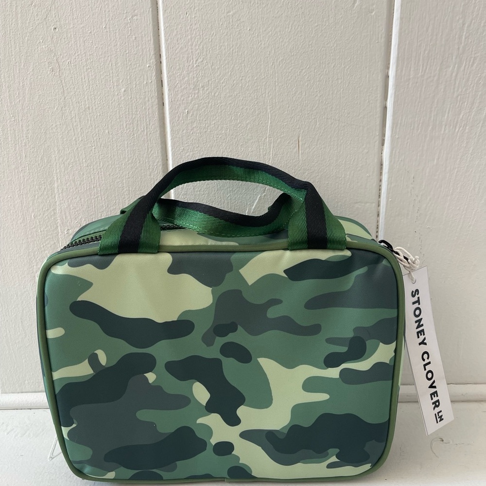 Stoney Clover Lane Green Camo lunch tote
